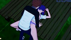 Sakura Matou, Rider a Shirou Emiya zdieľajú intenzívny, nezabudnuteľný sex vo Fate Stay Night hentai.