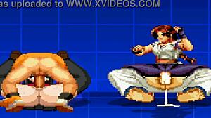 百合和凛今晚动漫动作疯狂与朋友