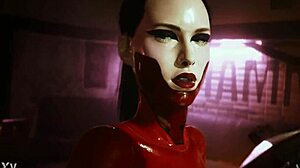 Ženská Tyger Claw dominuje sexuální scéně v Hammer Club v Cyberpunk 2077