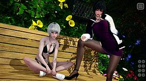 Tío, mira este cartoon 3D con una japonesa salvaje en una polla grande... 🔥