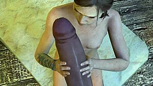 Мне всего 19, я Элли, отрываюсь с взрослым чёрным парнем в 3D