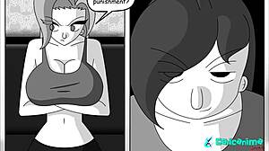 A Babá com Peitos Grandes Estrela no Meu Quadrinho Favorito Nanny S3 Ch2 da Caricanimastudio.