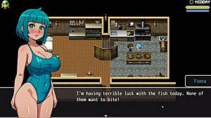 Gadis jatuh air tanpa seluar dalam harem hentai Lost Lagoon ep 3