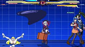 Kuromaru, Arcana Heart ile vahşi anime savaşında karşılaşıyor