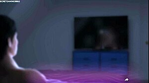 嘿，看这个！超级巨乳继母在末日欲望中用她的大奶子帮租客，被10英寸鸡巴猛干在3D色情游戏中