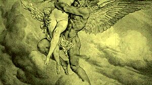 Ilustraţie erotică vintage cu vibraţii retro anime uimitoare