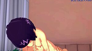 Hey Kyoka Jiro, Mina Ashido ve Izuku Midoriya, My Hero Academia hentaisinde yoğun seks için hazır mısınız?