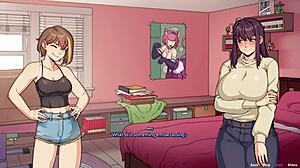 واو! فوتا بصدر كبير وصديقة سكسي في لعبة هينتاي ساخنة!