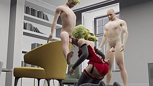 Maya opdager den sexiest grund i gruppe lingeri animation, altid den bedste