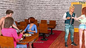 ช่วยประธานหญิงแดงร้อนกับชุดหน้าอกใหญ่