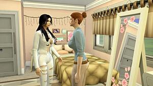 模拟人生4老虎逼 - 粗暴户外动作与年轻学生！