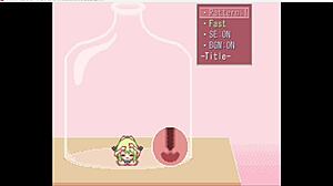 فتاة جامعة تشتهي متعة في زجاجة. مغامرة نهائية جامدة!