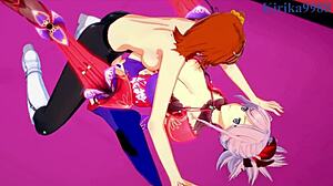 Kan Miyamoto og Semiramis klare Ritsukas intense futanari sex i Fate hentai?