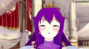 Scáthach-Skadi секс на троне в бесплатном POV Type-Moon фантастическое действие