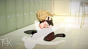 Anime hentai igra s Marin: Jebanje u raznim pozama, pušenje kurca i Sono Bisque Doll kostimi u divljim 3D scenama.