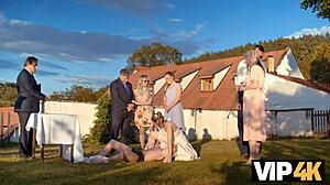 La fermă, o nuntă perversă se desfășoară iar VIP4K capturează scene cu păsărică rasă drăguță. Vibrații ciudate la anime de dragoste