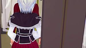 Koneko'nun cazip teklifi HS DxD NTR çılgınlığı bölüm 5 fantasyking3'te