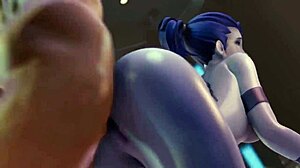 3D Overwatch-samling: Phara deepthroat, D.Va doggystyle, Brigitte anal orgie!