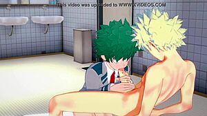 Midoriya ve Bakugou hardcore yaoi oral aksiyonundan daha ateşli ne var?