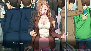 Rogata bivša koleginica, trofejna supruga jebana u javnom vozu