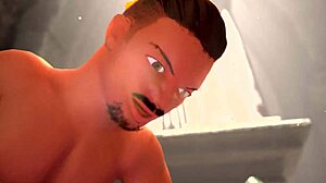 Busen-Elfe dominiert Mann im Kampf und beansprucht seinen Schwanz-Belohnung