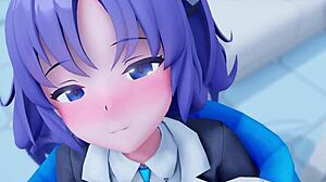 Yuuka Se Joga com Professor em 3D! Quem é o Próximo?