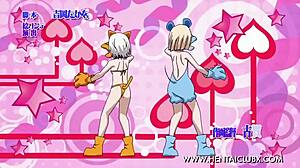 Anime Dívky Tančící Břicho V Horké Akci