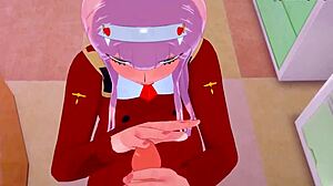 Zero Two lyö kovaa seksiä villissä POV:ssä Darling in the Franxxistä FantasyKing3:n toimesta!