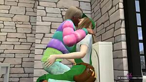 प्लंबर काम के बदले स्टीमी लेस्बियन क्लाइंट एक्शन करता है