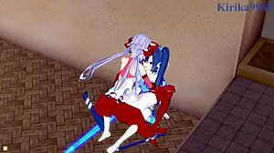 Intenzivna lezbejka i futanari akcija sa Tsubasa, Maria i Chris!