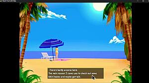 海滩完美一天变成与Mya的狂野性交