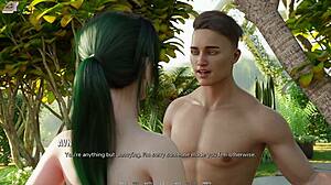 Uskomaton! Taboo University 49 - Rintava punapää laseilla näyttää massiivisen kyrvän 3D-pornopeleissä!