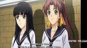 Zboczony Nauczyciel Szantażuje Lesbijki z Kampusu w Surowej Bezcenzurowej Scenie Hentai