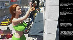 Big Apple Small Gesture jakso 9 tuo villit 3D sarjakuva seikkailut hämmästyttävissä kohtauksissa