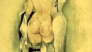 Vintage Erotinen Kuvaus Retro Animella