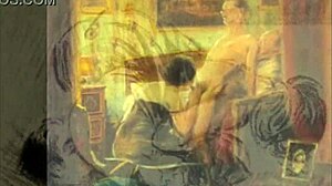 Vintage erotische Zeichnungen im Retro-Anime-Stil