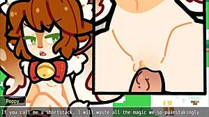 פופי מלול מקבלת כיסוי זרע חם בחוץ לחג המולד במשחק הנטאי