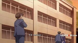 Той заспа на стъп сестра си, тя намери друг за груб хентай екшън