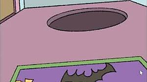 Kartun rumah pelik Halloween membangkitkan emosi mendalam dalam gaya anime