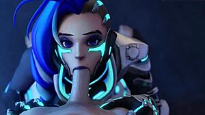 Overwatch Sombra变成全新婊子 3D