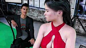 Fingering intens și acțiune cowgirl în Fashion Business Episodul 3 Partea 33