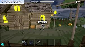 할로윈 bambook 게임플레이에 하드코어 블로잡 장면들