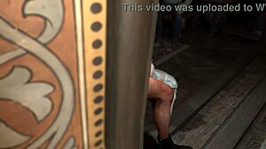 उसकी स्टेपडॉटर की पहली डीपथ्रोट एक्सपीरियंस देख रहा है