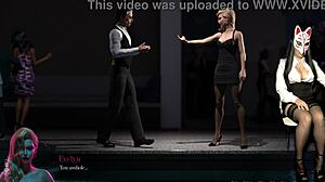 Sin Heels 4: MILF sukkahousuissa näyttää jalat hameen alla