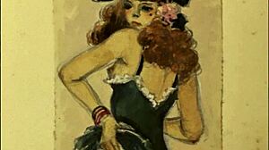 Ilustrasi Erotik Vintaj Dengan Getaran Retro Panas Dalam Gaya Anime