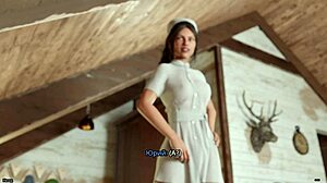 пълна игра - Freshwomen част 10 със секси курва язди кура догистайл и еякулация по красиво лице!