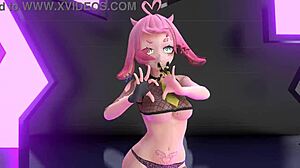 Стриптиз MMD Yoasobi Idol: Сможешь выдержать этот танец?