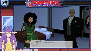 Harley Quinn és Starfire visszajönnek szexi goth vörös akciójával DC Titans hentai-ben