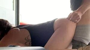 Isteri Jiran Kongkek Lelaki 19 Tahun Dalam Lori Uhaul - Creampie Liar!