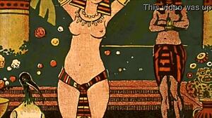 Винидж еротични рисунки показват ретро аниме комикс стилове